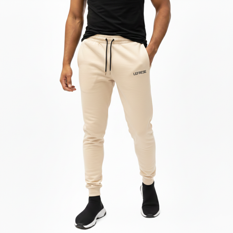 Lefrese Taking Risks sweatpants creme front