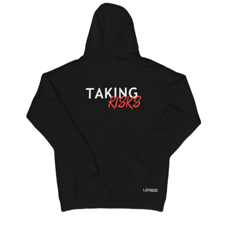 Lefrese Hoodie met rits Zwart